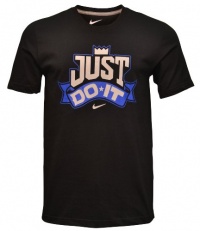 NIKE Men's Just Do It with Crown Regular Fit Shirt-Black