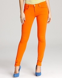 Electrify your ensemble with these standout Juicy Couture skinnies. The fluorescent pair adds pop to any ensemble.