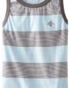 LRG - Kids Boys 2-7 Little Striped Tank Top, Crystal Blue, 7