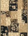 Karastan Sierra Mar Jakarta Batik - Ivory/Black 5'6 X 8'3