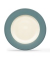 Make everyday meals a little more fun with Colorwave dinnerware from Noritake. Mix and match the turquoise-rimmed salad plates with coupe and square pieces for a tabletop that's endlessly stylish.