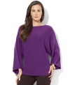 A perfect day-to-night staple, Lauren Ralph Lauren's soft knit sweater exudes cozy, chic style with loose sleeves and a flattering boat neckline. (Clearance)