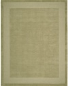 Nourison Westport Solid Sage 8.0-Feet by 10.6-Feet 100% Wool Room Size Rug