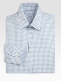 A refreshing windowpane pattern adorns this work wardrobe staple, neatly tailored in lightweight cotton.Button-frontSpread collarCottonDry cleanImported