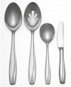 Inspired by the graceful shape of a tulip near bloom, this smooth and luminous flatware collection brings a soft note of spring to any setting.