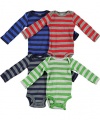 Carter's 4-Pack Long Sleeve Bodysuits - Stripes - 24M