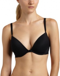 On Gossamer Women's Lavish Lace Front Close Bra,Black,32B