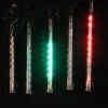 Snowfall - Set of 5 Single-Sided 7 LED Christmas Icicle Light Tubes - Multi