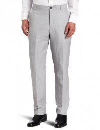 Perry Ellis Men's Slim Fit Linen Cotton Micro Stripe Pant