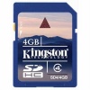 Kingston 4 GB Class 4 SDHC Flash Memory Card SD4/4GBET