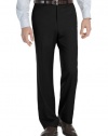 Calvin Klein CK Wool Dress Pants Trousers Mens Black Flat Front Pants