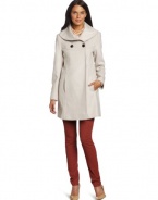 Larry Levine Women's Luxurious Double Breasted Coat