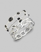 From the Roma Collection. Crinkly oval links create a bangle design of simple drama.Sterling silverDiameter, about 2½ImportedPlease note: Bracelets sold separately. 