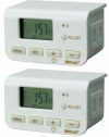 Woods 50007 Indoor Digital Lamp Timer, Daily Settings, 2-Pack