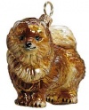 Joy to the World Collectibles European Blown Glass Pet Ornament, Pomeranian