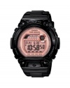 Casio Women's BLX100-1E Baby-G Shock Resistant Baby-G Shock Glide Black and Pink Multi-Function Watch