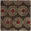 Safavieh Soho Collection SOH821B Handmade Coffee New Zealand Wool Square Area Rug, 6-Feet