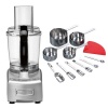 Cuisinart Elite Collection 7-cup Food Processor (Brushed Chrome) + 10 Piece Stainless Steel Measuring Cups & Spoons with Plastic Leveler