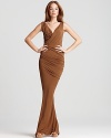 Donna Karan New York Dress - Floor Length Twist Draped