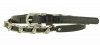 Fossil Chain Stations Belt Black Medium