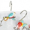 Lenox Chirp Shower Curtain Hooks, Set of 12