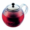 Assam Tea Press with Glass Handle and Stainless Steel Lid, 8 Cup, 34-Ounce