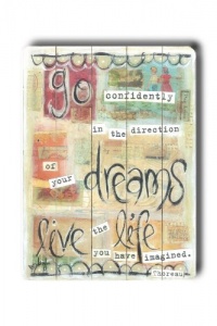 Dreams Live Life 18x24 Limited-Edition Artistic Bamboo Sign by Erin Butson