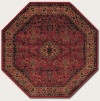 Couristan 3760/4872 Everest Ardebil/Crimson 5-Feet 3-Inch Octagon Rug