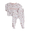 ABSORBA Baby-Girls Newborn Floral 2 Piece Footed Pant Set