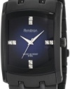 Armitron Men's 204507DBTI Swarovski Crystal Accented Ion-Plated Black Stainless-Steel Watch