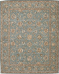 Nourison Rugs Heritage Hall Collection HE15 Aqua Runner 2'6 x 8' Area Rug