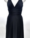 Laundry by Shelli Segal Black Matte Jersey Dress