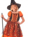 Kids Halloween Dress Girls Pumpkin Witch Costume L Girls Large (10-12)