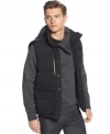 Get an edge on fall fashion with this quilted vest from Calvin Klein. (Clearance)