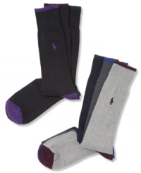 These Polo Ralph Lauren socks are comfortable and classic.