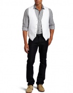 Perry Ellis Men's Herrigbone Vest