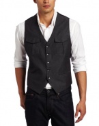 Kenneth Cole Men's Patch Pocket Military Vest