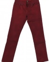 Lauren Jeans Co. Women's 32 Colored Slimming Modern Straight Leg Jeans (Vintage Red Wash) (12)