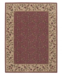 Beauty in bloom. This stunning rug is graced with a deep yet gentle color palette, creating the perfect ground for its latticework of blossoming vines. Bearing the rich patina of premium-quality Opulon™ yarns, each rug boasts a densely woven and strikingly luxurious pile that's a pleasure to touch and admire. One-year warranty.