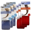 Velcro Hair Rollers 12-super Size Rollers ** 6 - 3 Red And 6 - 2.5 Blue Rollers