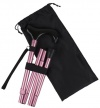 Ez2care Classy Adjustable Folding Cane with Carrying Case, Champagne Pink