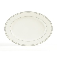 Mikasa Chelsea Platinum Oval Platter 16