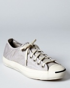 In canvas twill, this casual take on Converse by Jack Purcell's Helen sneaker offers lighthearted, comfortable style.