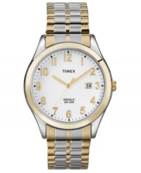 Timex has created a modern classic with golden accents and a timeless steel design.