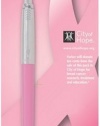 Parker Jotter Pink Ribbon Retractable Pen, 1 Blue Ink Pen (1736845)