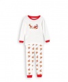 Leveret Santa On A Sleigh 2 Piece Pajama 100% Cotton (Size 6M-5T) *Christmas Collection*