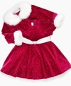 Your baby girl will bring merriment and joy to everyone in the room in this lovely Santa dress by Bonnie Baby.