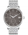 Keep a sense of timeless style with this precise Tradition watch from Tissot.