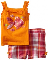 Kids Headquarters Baby-Girls Infant Top, Orange, 18 Months