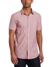 Ben Sherman Men's Short Sleeve Engineered Stripe Woven Shirt